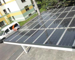 Solarwatt Carport bovenaanzicht
